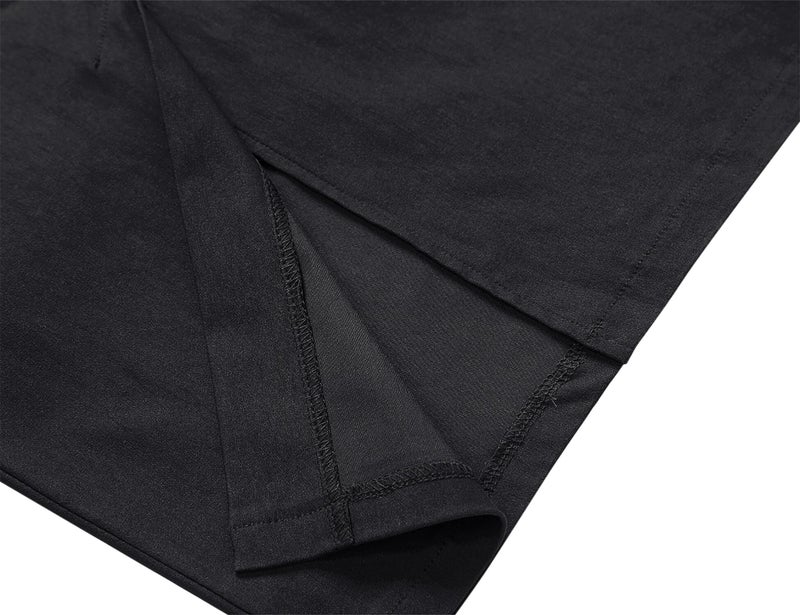 MUXXN Women's Classy Vintage Sleeveless Ruched Waist Juniors Party Dress (Black S) - Image 5